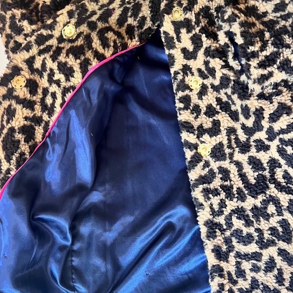 J.Crew Leopard Faux Fur Teddy Coat XS | Sherpa Jacket | Chic Winter Staple EUC - Picture 6 of 9